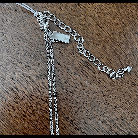 🆕🔥♠️KATE SPADE GORGEOUS FULL CIRCLE STERLING SILVER&CLEAR STUDS NECKLACE👀PICS - Picture 13 of 17